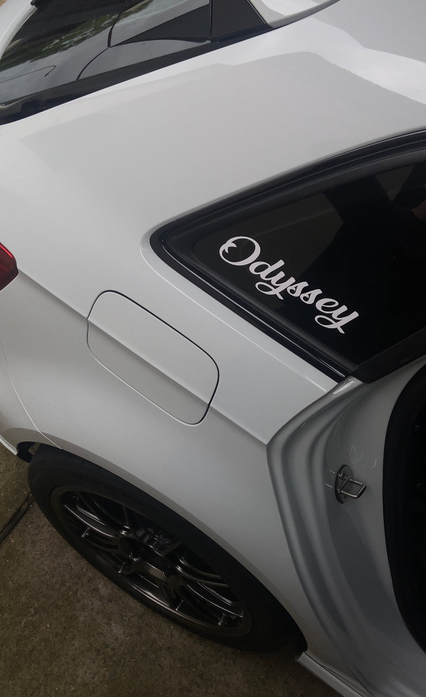 Odyssey OG Cursive sticker
